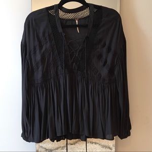 Free People Bohemian Blouse, XS
